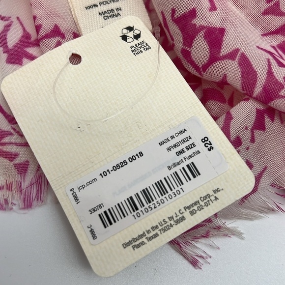 a.n.a Lightweight Pink Floral Scarf - Picture 4 of 4